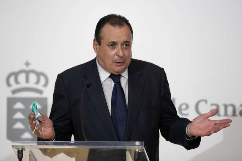 El consejero canario de Sanidad, Blas Trujillo (Foto TA)